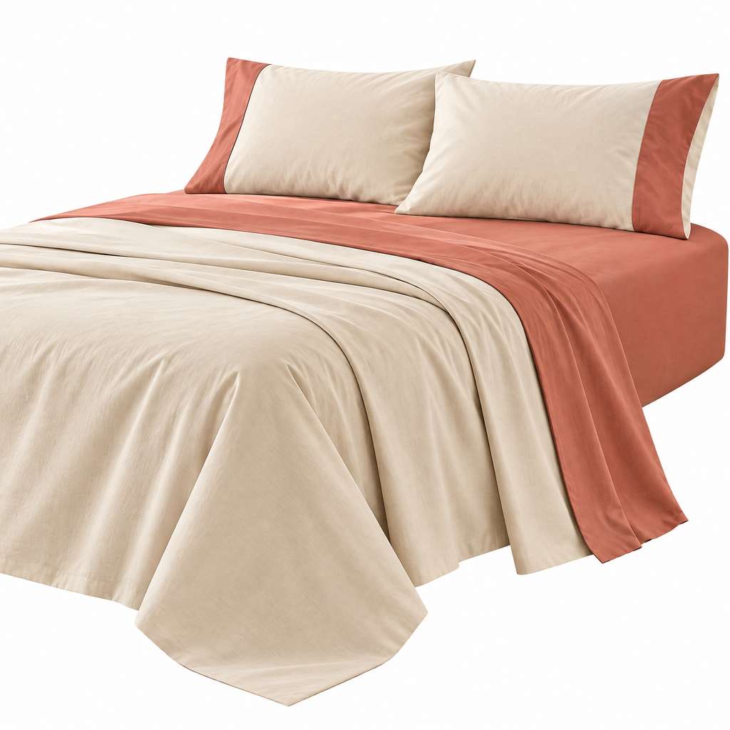 Beasew™ Earth-Tone 4-Piece Bedding Set — view 1