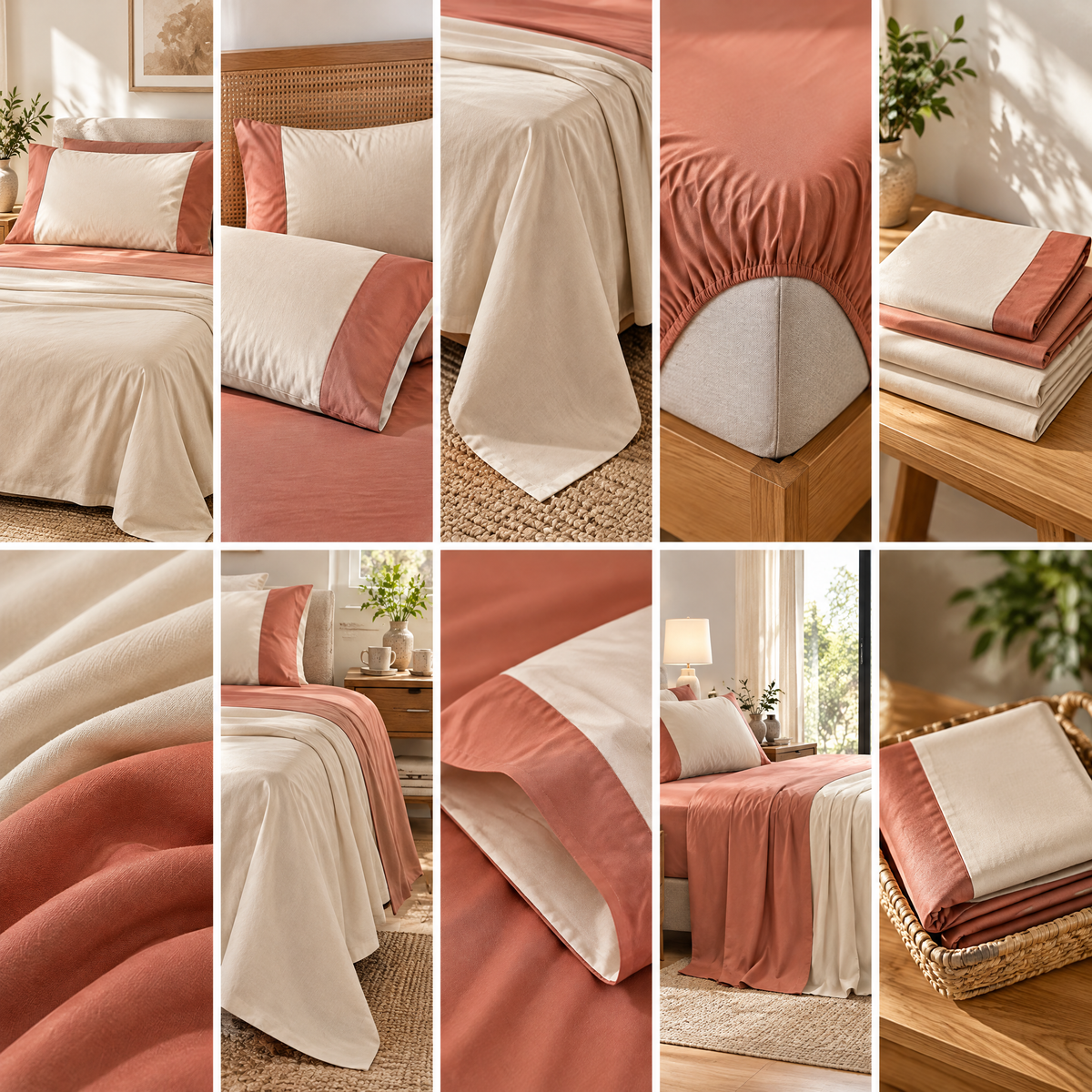 Beasew™ Earth-Tone 4-Piece Bedding Set — view 3