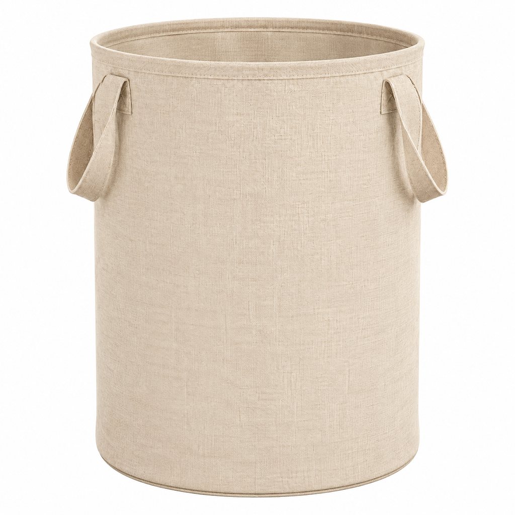 Beasew™ Beige Foldable Laundry Basket — view 1