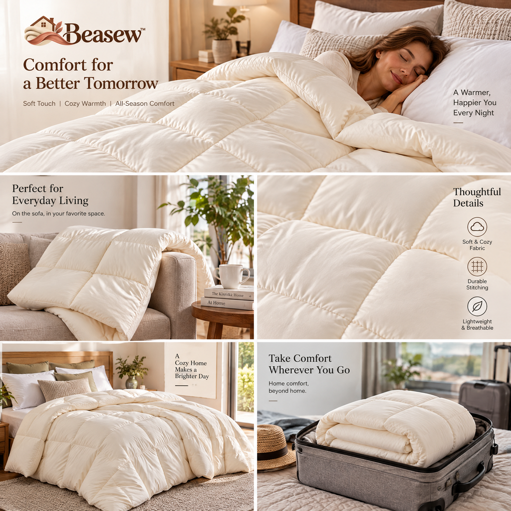 Beasew™ Ivory All-Season Comforter — view 2