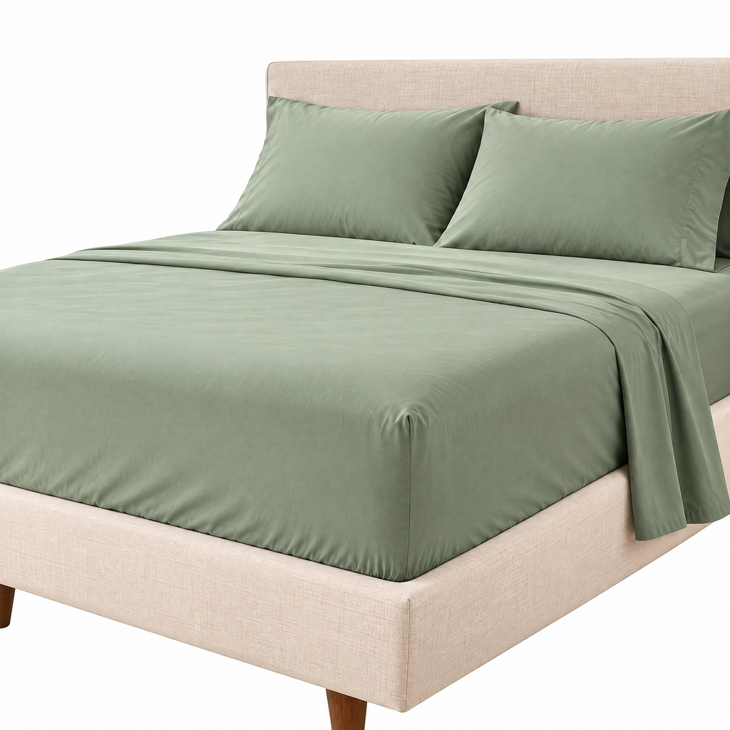 Beasew™ Sage Deep-Pocket Fitted Sheet Set — view 1