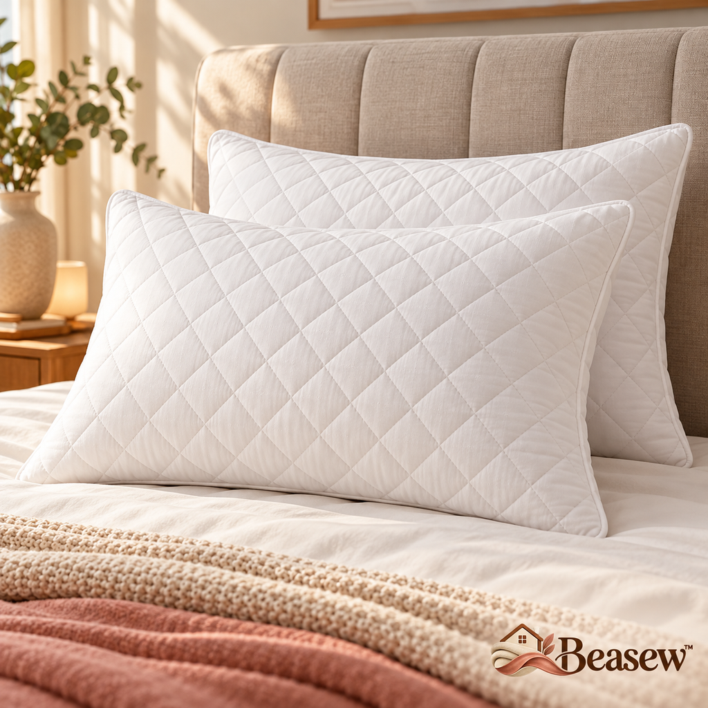 Beasew™ Quilted Cotton Pillow Pair — view 4