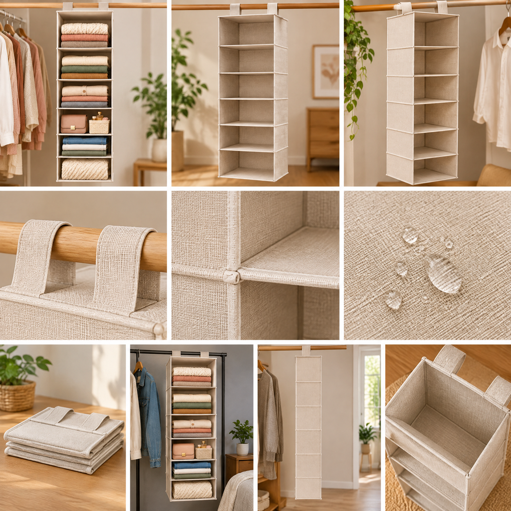 Beasew™ 6-Shelf Hanging Closet Organizer — view 3